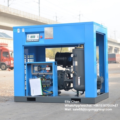 বৈদ্যুতিক 55kw 100hp 10m3/min 8 বার বায়ু সংকোচকারী ঘূর্ণমান গ্যাস সংকোচকারী BK55-8G