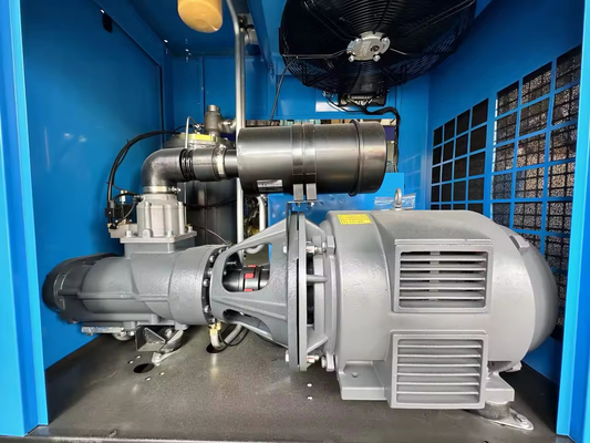 বৈদ্যুতিক 55kw 100hp 10m3/min 8 বার বায়ু সংকোচকারী ঘূর্ণমান গ্যাস সংকোচকারী BK55-8G